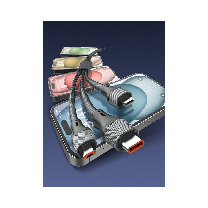 FOJI 3-in-1 100W Fast Charging Cable