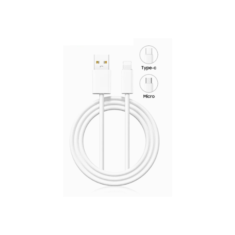 Foji 25W Fast Charging Cable – USB-C, Micro USB & Lightning Variants (1000mm)