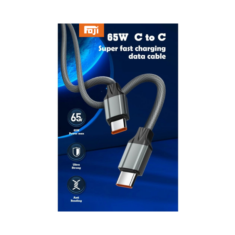 FOJI LC441C USB-C to USB-C Charging Cable – 64W Fast Charge