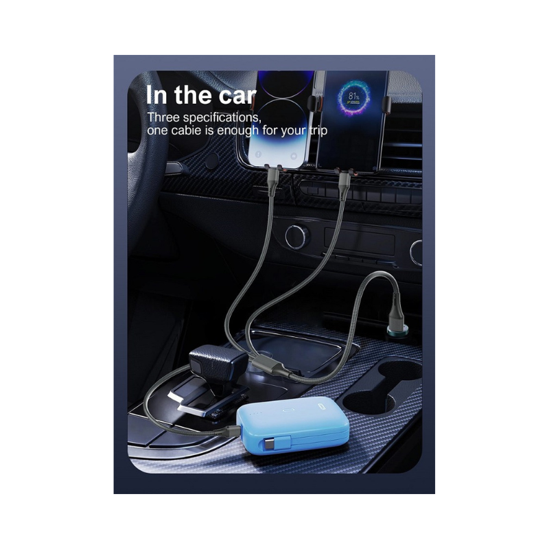FOJI 3-in-1 100W Fast Charging Cable