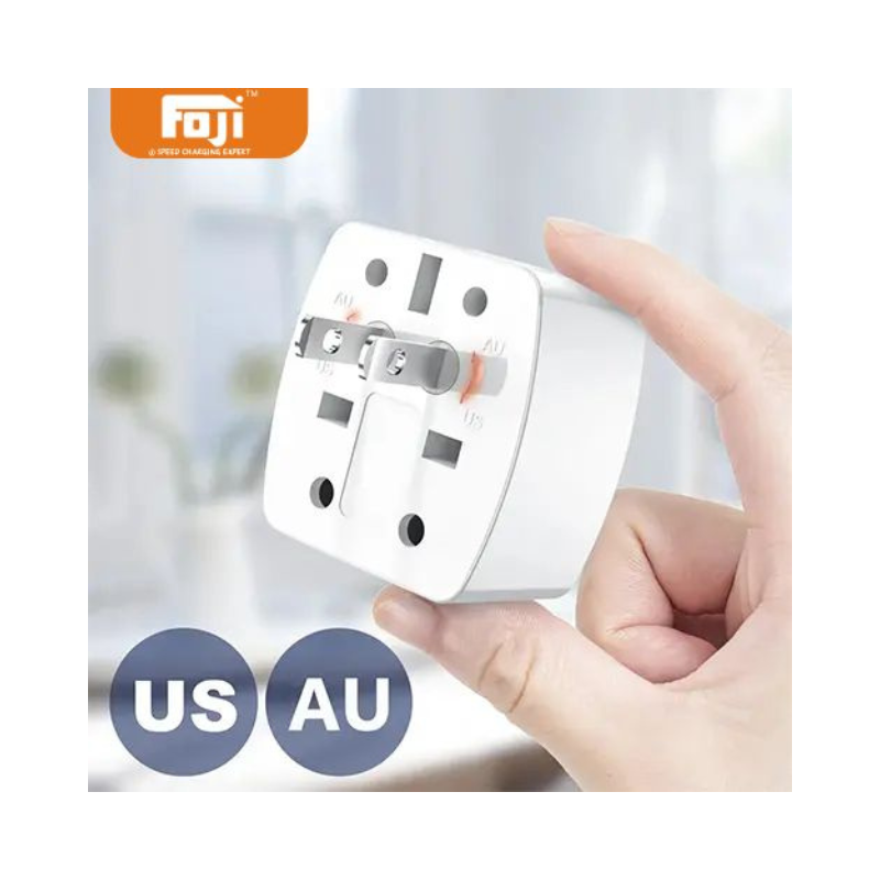 Adaptateur de voyage universel FOJI Z4 – Prise internationale tout-en-un
