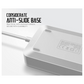 Foji extension,White electronic device with 'Anti-Slide Base' feature on a light gray background