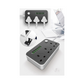 Foji extension,Power strip with multiple outlets and USB ports on a white background